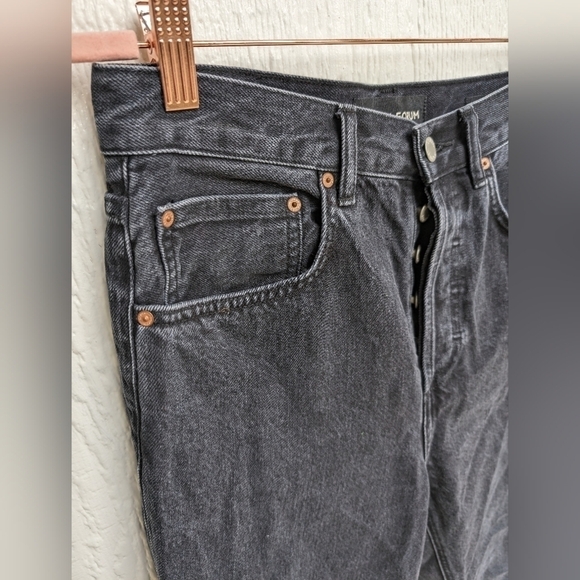 Aritzia Denim Forum Joni High Rise Loose Fit Black  Denim Jeans 26x29L - Picture 2 of 7